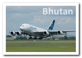 ICAO and IATA codes of Бутан